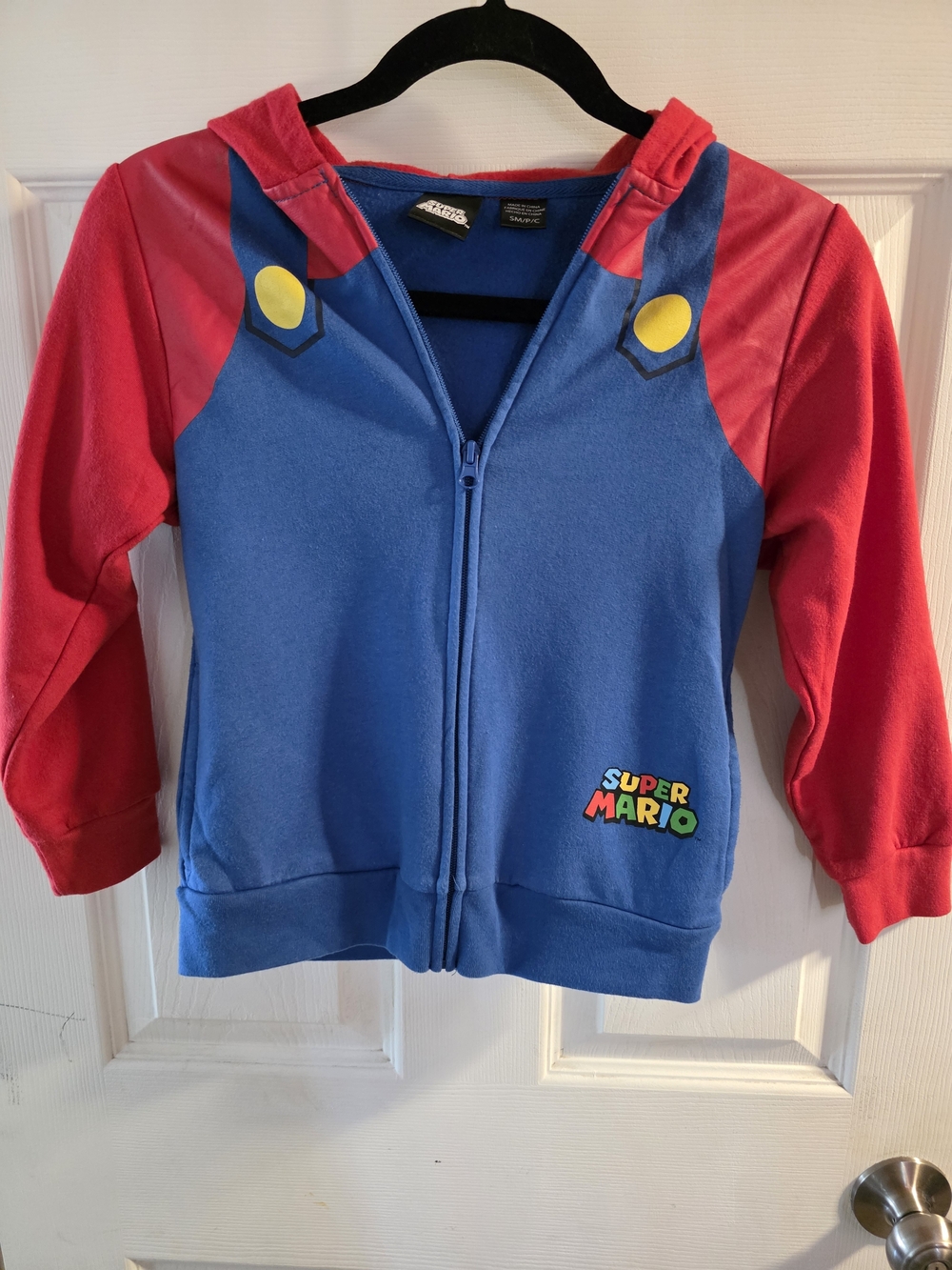 Nintendo Kids' Blue & Red Zip-Up Hoodie